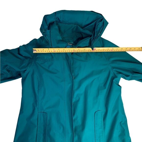 LL Bean Turquoise Raincoat with Wool liner - Picture 6 of 11